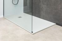 Душевая перегородка Allen Brau Infinity 1 100 3.21015.BBA профиль Черный браш стекло прозрачное — фото 1, Душевые перегородки