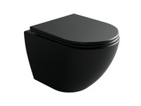 Товар: Подвесной унитаз Metropol Торнадо безоободковый черный матовый - фото 1 Подвесной унитаз Metropol Торнадо безоободковый черный матовый — фото 1, Подвесные унитазы