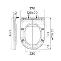 Крышка-сиденье для унитаза Terminus Классик , белый арт-92S02W — фото 2, Сиденья для унитаза