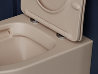 Унитаз Ceramicanova Balearica CN6000MC подвесной Капучино матовый с сиденьем Микролифт — фото 13, Подвесные унитазы