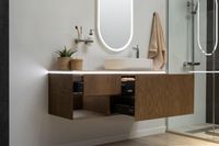 Тумба под раковину Allen Brau Infinity 120 1.21006.NO L дуб — фото 21, Тумбы под раковину