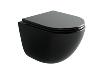 Унитаз Ceramicanova Vogue CN4008TMB подвесной Черный матовый с сиденьем Микролифт — фото 2, Подвесные унитазы