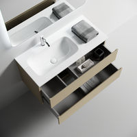 Товар: Тумба подвесная SANCOS Folk левая 995х445х500, c двумя ящиками оснащенными доводчиками, Капучино, арт.FL100LCP - фото 2 Тумба подвесная SANCOS Folk левая 995х445х500, c двумя ящиками оснащенными доводчиками, Капучино, арт.FL100LCP — фото 2, Тумбы под раковину