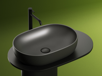 Раковина-чаша Ceramicanova Element 60 Темный антрацит матовый арт-CN6047MDH — фото 10, Раковины накладные