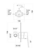 Смеситель для душа Fiore KEVON , хром арт-81CR6515 — фото 2, Смеситель для душа
