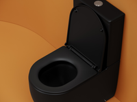 Напольный пристенный унитаз Metropol смыв Торнадо черный матовый CN4001TMB — фото 6, Напольные унитазы