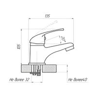 Смеситель для раковины Сантаком stOMEGAPRO , хром арт-9302 — фото 2, Смесители для раковины