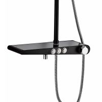 Душевая система Haiba , черный арт-HB2418 — фото 3, Душевые стойки