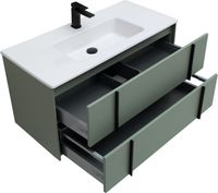 Тумба под раковину Allen Brau Reality 100 1.32007.CGM подвесная Олива матовая — фото 56, Тумбы под раковину