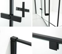 Душевой уголок Ceruttispa 120х90 C1A профиль Черный глянцевый стекло прозрачное — фото 13, Душевые уголки трапеция