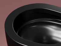 Унитаз Ceramicanova Modena Rimless CN6063MB подвесной Черный матовый с сиденьем Микролифт — фото 21, Подвесные унитазы