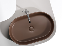 Раковина-чаша Ceramicanova Element 61 CN6048MDB Темно-коричневая матовая — фото 6, Раковины накладные
