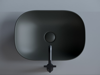 Раковина-чаша Ceramicanova Element 45 CN6009MDH Темный антрацит матовый — фото 7, Раковины накладные