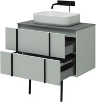 Тумба под раковину Allen Brau Reality 80 1.32005.PWM подвесная Папирус матовый — фото 45, Тумбы под раковину