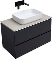 Тумба под раковину Allen Brau Infinity 85 1.21001.AM подвесная Антрацит матовый — фото 13, Тумбы под раковину