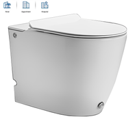 Унитаз Ceruttispa CT7264 с импульсным смывом приставной с сиденьем Микролифт — фото 12, Приставные унитазы