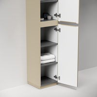 Шкаф-пенал напольный SANCOS Folk Floor, 350х350х1880 мм, цвет Капучино, арт. арт-PFL35FCP — фото 9, Пеналы для ванной комнаты