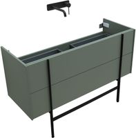 Тумба под раковину Allen Brau Reality 120 1.32008.CGM подвесная Олива матовая — фото 17, Тумбы под раковину