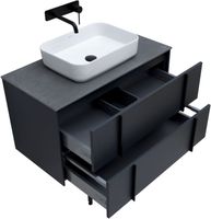 Тумба под раковину Allen Brau Reality 90 1.32006.AM подвесная Антрацит матовый — фото 41, Тумбы под раковину