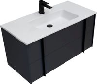 Тумба под раковину Allen Brau Reality 100 1.32007.AM подвесная Антрацит матовый — фото 5, Тумбы под раковину