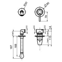 Смеситель для раковины Webert Opera moderna , черный арт-OE830606560 — фото 2, Смесители для раковины