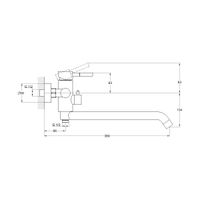 Смеситель для ванны G.Lauf , нержавеющая сталь арт-ZAP7-A090 — фото 2, Смеситель для ванны