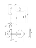 Душевая система Fiore XENON , хром арт-44CR5168 — фото 2, Душевые стойки