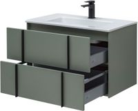 Тумба под раковину Allen Brau Reality 80 подвесная Олива матовая арт-1.32005.CGM — фото 7, Тумбы под раковину