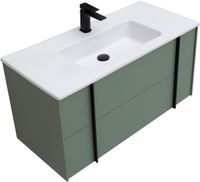 Тумба под раковину Allen Brau Reality 100 1.32007.CGM подвесная Олива матовая — фото 53, Тумбы под раковину