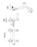 Товар: Смеситель для душа Fiore COLONIALE , золото арт-02OO0602 - фото 2 Смеситель для душа Fiore COLONIALE , золото арт-02OO0602 — фото 2, Смеситель для душа