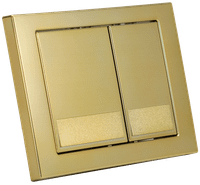 KK-POL SPP/028/BG/K M06 Пластиковая панель смыва для инсталляции, цвет золото брашированное — фото 4, Панели