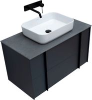 Тумба под раковину Allen Brau Reality 90 1.32006.AM подвесная Антрацит матовый — фото 16, Тумбы под раковину