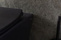 Унитаз Allen Brau Reality 4.32006.31 подвесной Черный матовый без сиденья — фото 22, Подвесные унитазы