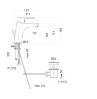 Товар: Смеситель для раковины Fiore KEVON , белый арт-81BB8123 - фото 2 Смеситель для раковины Fiore KEVON , белый арт-81BB8123 — фото 2, Смесители для раковины