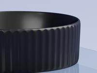 Раковина-чаша Ceramicanova Element 36 Черная матовая арт-CN6057MB — фото 3, Раковины накладные