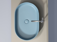 Раковина-чаша Ceramicanova Element 61 CN6048ML Голубая матовая — фото 10, Раковины накладные