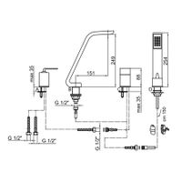 Товар: Смеситель на борт ванны Webert Wolo , хром арт-WO850701015 - фото 2 Смеситель на борт ванны Webert Wolo , хром арт-WO850701015 — фото 2, Смесители на борт ванны