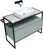 Тумба под раковину Allen Brau Priority 100 1.31003.PWM Папирус матовый — фото 8, Тумбы под раковину