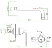 Смеситель для раковины Fiore Koko , хром арт-87CR7535 — фото 2, Смесители для раковины