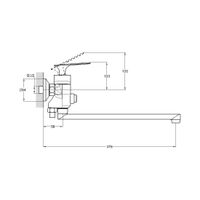 Смеситель для ванны G.Lauf LOT7-A010, хром — фото 2, Смеситель для ванны
