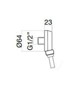 Подключение для душевого шланга Fiore Kevon , черный арт-30NN8723 — фото 2, Шланговые подключения