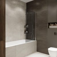 Товар: Шторка на ванну распашная Terminus Ното 150х70 тонированная, хром 2CW150х70CT - фото 3 Шторка на ванну распашная Terminus Ното 150х70 тонированная, хром 2CW150х70CT — фото 3, Шторы для ванной