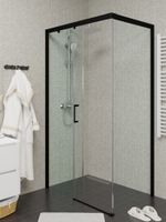 Товар: Душевой уголок Ceruttispa Vito 110x80 B L профиль Черный стекло прозрачное - фото 4 Душевой уголок Ceruttispa Vito 110x80 B L профиль Черный стекло прозрачное — фото 4, Прямоугольные душевые уголки