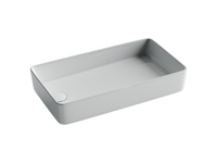 Раковина накладная со смещенным сливом, с возможностью установки на столешницу под стиральную машину — фото 1, Раковины накладные