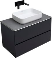 Тумба под раковину Allen Brau Infinity 85 1.21001.AM подвесная Антрацит матовый — фото 6, Тумбы под раковину