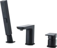 Смеситель на борт ванны Allen Brau Infinity 5.21008-31 Черный матовый — фото 9, Смесители на борт ванны