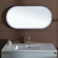 Зеркало Allen Brau Infinity 50 1.21016.BL с подсветкой Черное с сенсорным выключателем — фото 17, Зеркала в ванную комнату