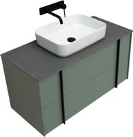 Тумба под раковину Allen Brau Reality 100 1.32007.CGM подвесная Олива матовая — фото 51, Тумбы под раковину