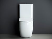 Напольный пристенный унитаз Mia Rimless — фото 4, Напольные унитазы