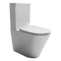 Напольный пристенный унитаз Highlight Rimless